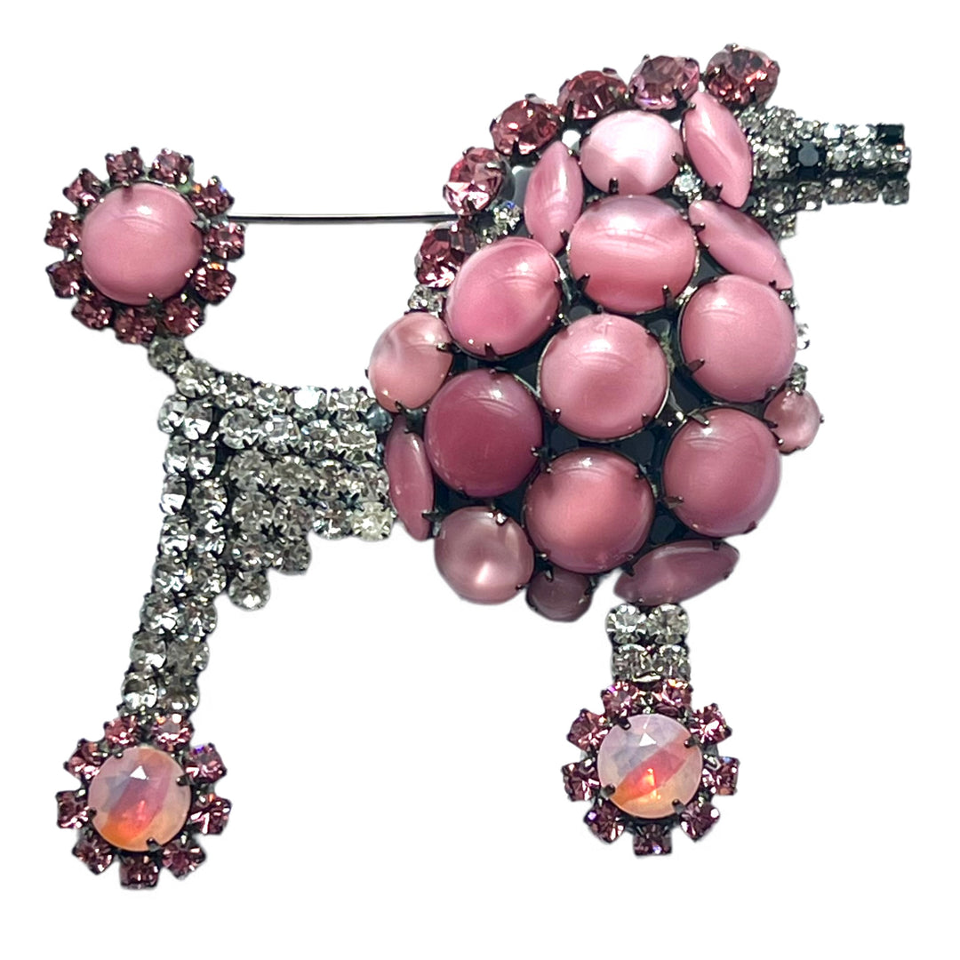 Moans Couture - Pink Poodle Brooch