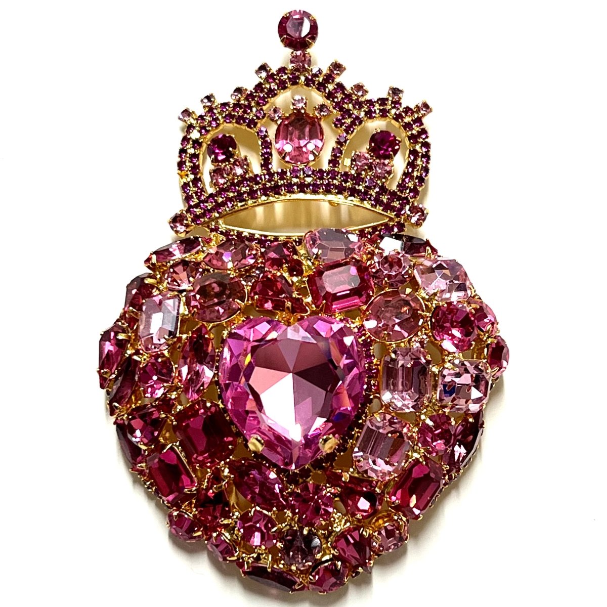 Moans Couture Brooch - Be still my PINK Heart 🩷 - Angela Clark Boutique