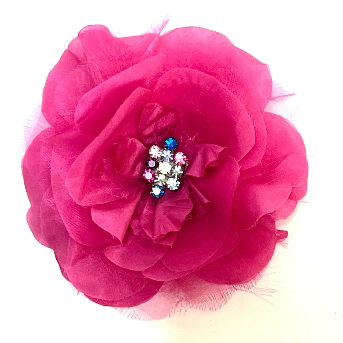 Wild Rose Brooch - Magenta - Angela Clark Boutique