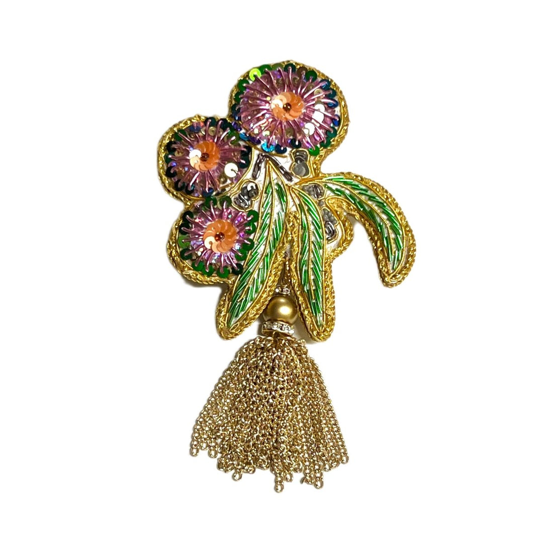 Sparkle all the Way - Flowering Gum , Brooch - Angela Clark Boutique