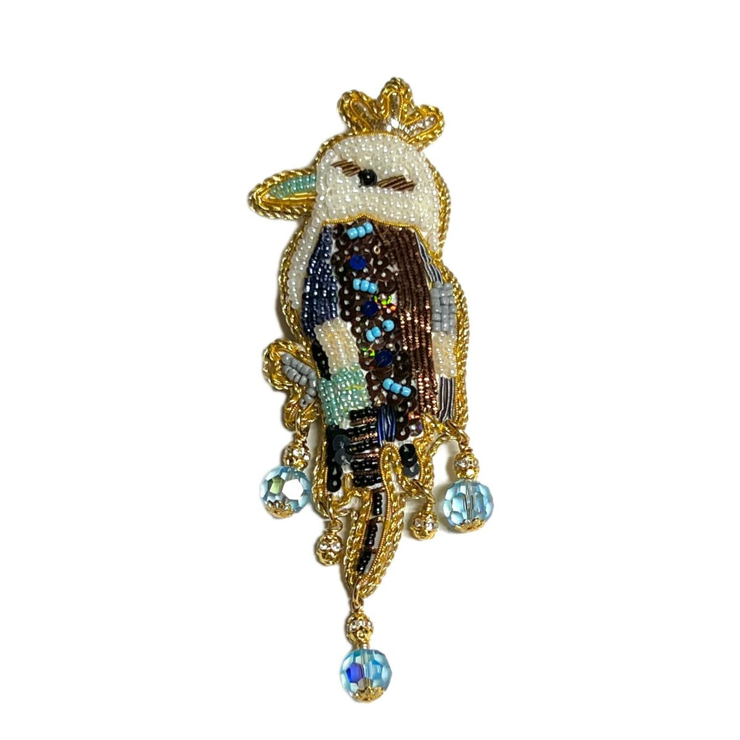 Sparkle all the Way - Kookaburra Sits in the Old Gum Tree , Brooch - Angela Clark Boutique