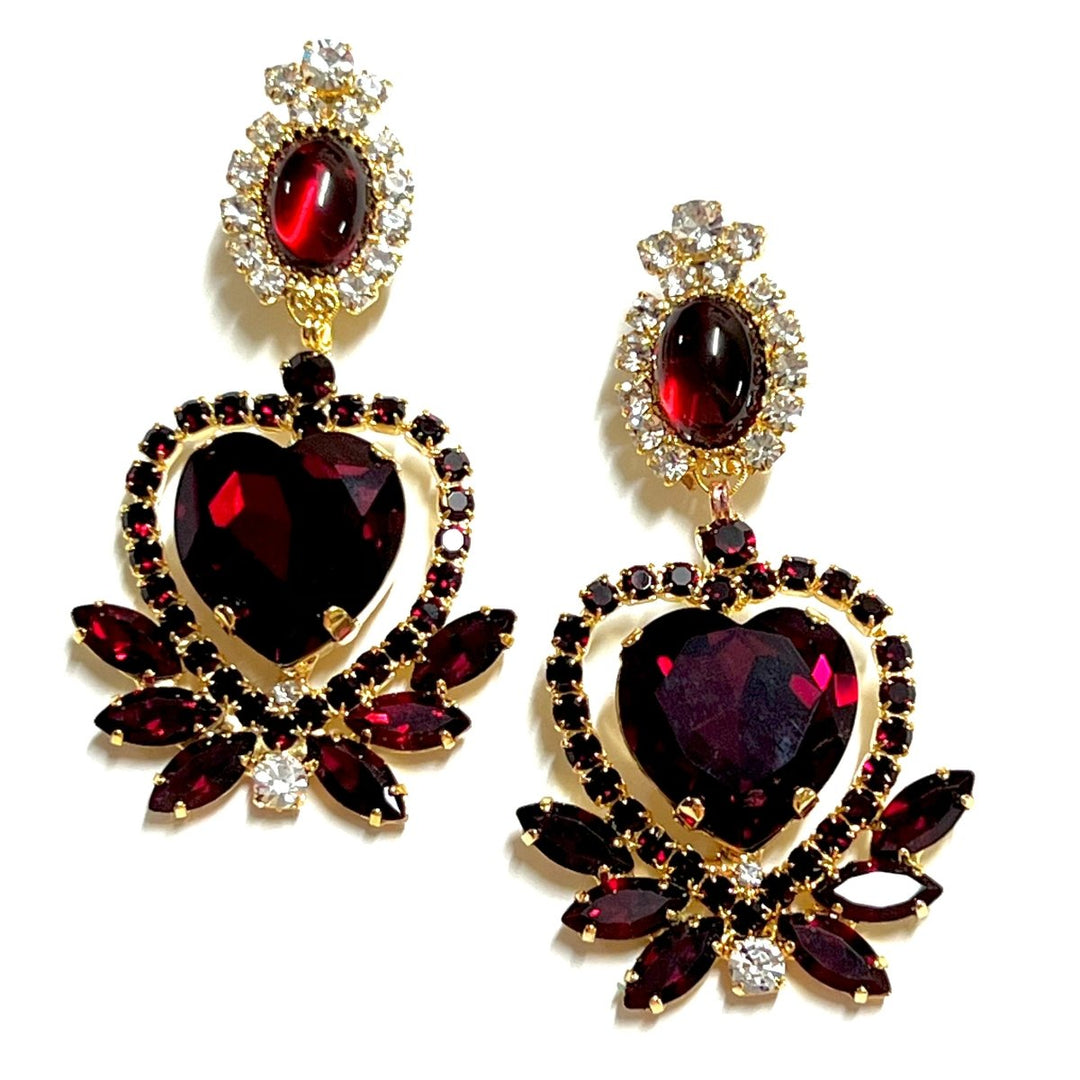 Moans Couture - Be Still My Beating Heart, Earrings - Angela Clark Boutique
