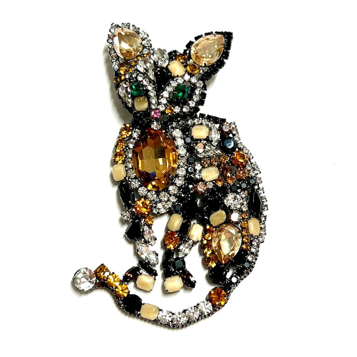 Moans Couture , The Sitting Cat Brooch - Angela Clark Boutique