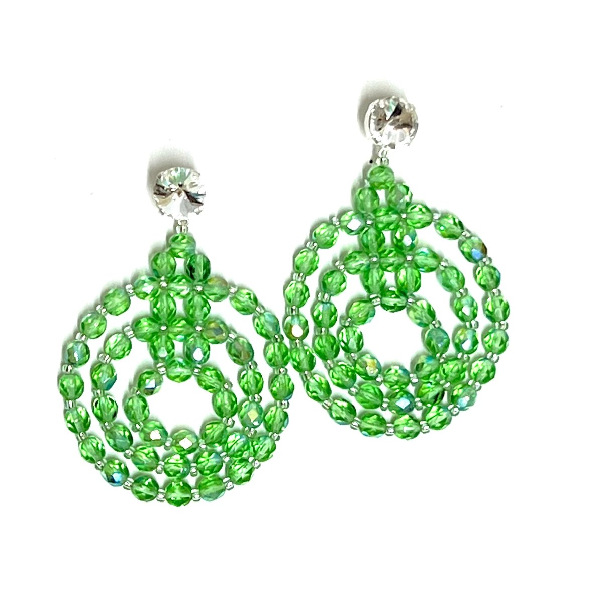 Veneda Earrings Apple Green - Angela Clark Boutique