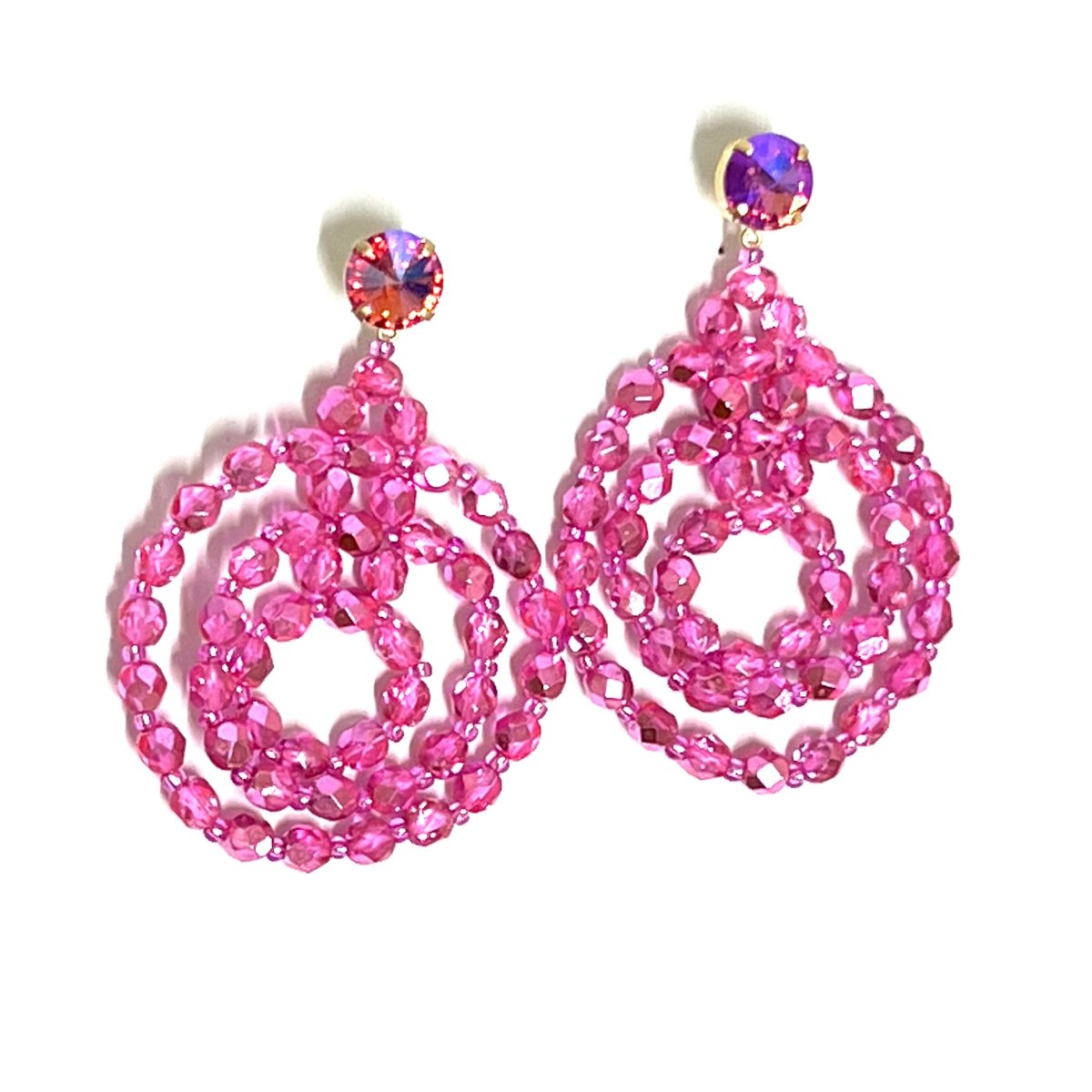 Veneda Earrings Bubblegum Pink - Angela Clark Boutique