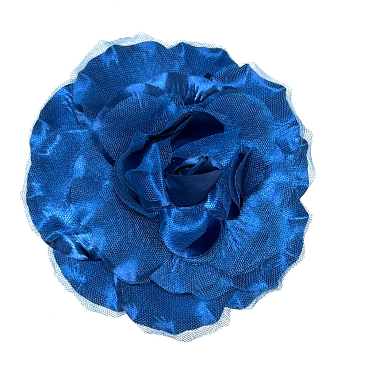 Wild Rose Brooch - Royal Blue - Angela Clark Boutique