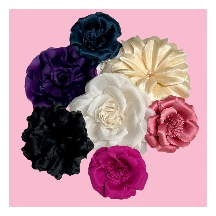 Wild Rose - Silk Brooch - Angela Clark Boutique